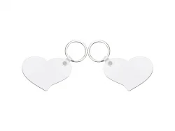Sublimation Blanks Hardboard Key Ring (Lover Hearts)