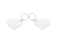 Sublimation Blanks Hardboard Key Ring (Lover Hearts)