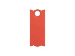 Engraving Blanks Rectangle Silicone Name Tag for 40oz Stanley Tumbler (3.3*8*0.3cm,Red)