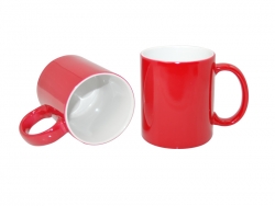 Sublimation 11oz Changing Color Mugs (Red)