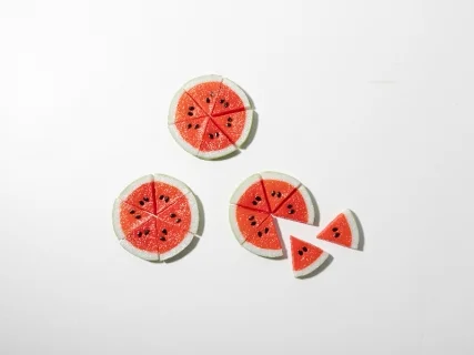PVC Triangular Red Watermelon Slices