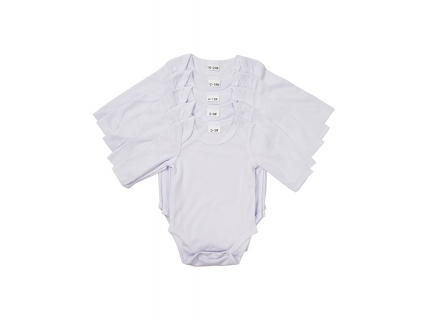 Sublimation Blanks Baby Onesie Long Sleeve(White)