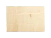 Sublimation Rectangular Plywood Sign w/ Stripes (25*20*1.5cm)