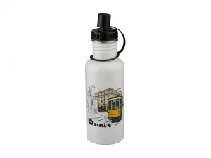 Sublimation 600ml Stainless Steel Bottle-White