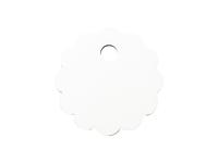 Sublimation Blanks Hardboard Name Tag (φ8*0.3cm,Lace RND Shape)