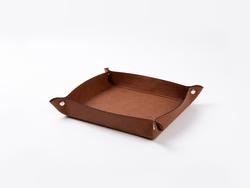 Bandeija de Couro para Gravação (Marrom/Preto, 20*24cm)