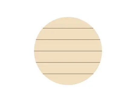 Sublimation Blanks Round Plywood Sign w/ Stripes (φ30.5*1.5cm)
