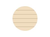 Sublimation Blanks Round Plywood Sign w/ Stripes (φ30.5*1.5cm)