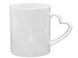 Taza Blanca Asa Corazón 11oz