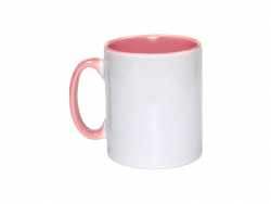Sublimation 10oz Inner Rim Color Mug(Pink)