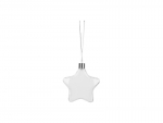 Sublimation Hanging Plastic Ornament (Star, 9*9.5cm)