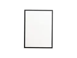 Painel em MDF com rebordo preto de 15 mm (15,24 x 20,32 cm / 6 x 8 polegadas)