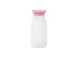 Tumbler Vidro Transparente 18oz/550ml com Tampa Rosa