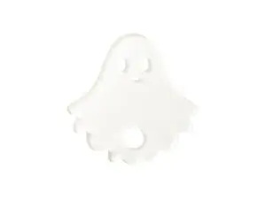 Sublimation Blanks Acrylic Name Tag (6.5*6.5*0.4cm,Halloween Ghost Shape)
