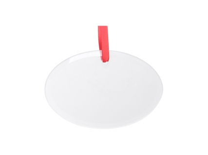 3.8&quot; Sublimation Glass Ornament (Oval)