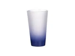 17oz Sublimation Glass Mug (Gradient Color   Dark Blue)