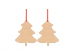 Sublimation Blanks Double-sided Plywood Ornament (Tree)