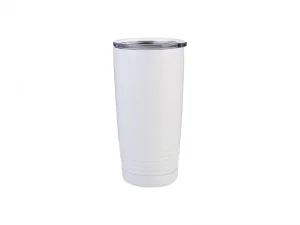 Sublimation 20oz Stainless Steel Tumbler with Ringneck Grip (White)