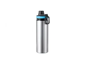 28oz/850ml Sublimation Blanks Alu Water Bottle with Color Cap (Silver)