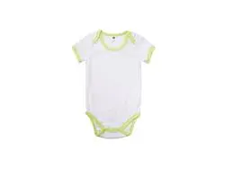Baby Onesie Short Sleeve XXL(Green Edge,18-24M)