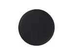 Engraving Blanks Round Leather Mug Coaster(Lychee Pattern Black W/ Gold, φ10cm)