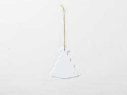 Sublimation Blanks Plastic Christmas Tree Ornament(7.1*8.3cm)