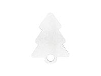 Sublimation Blanks HB Glitter Name Tag for 40oz Stanley Tumbler (6.2*8.1*0.3cm, Xmas Tree Shape)