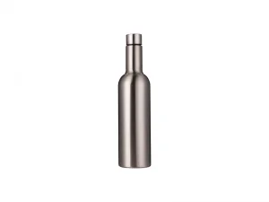Sublimation 25oz/750ml Stainless Steel Wine Bottle (Silver)