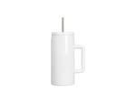40oz Sublimation Stainless Steel Tumbler With Straw -White