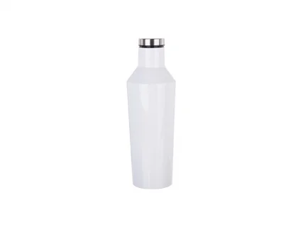 Sublimation 17oz/500ml Cone Shape Wine Bottle (White) MOQ:3000