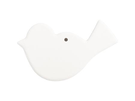 UV Bisque Ceramic Ornament (Bird shape,10.8*6.3cm)