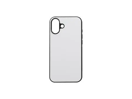 Sublimation iPhone 16 Plus Cover w/ insert (Rubber, Black)