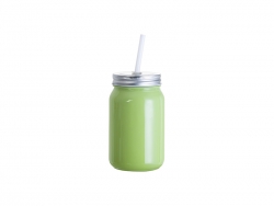 Sublimation Blanks 15oz/450ml Full Color Mason Jar no Handle (Green)