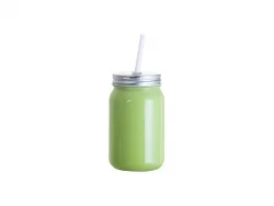 Sublimation Blanks 15oz/450ml Full Color Mason Jar no Handle (Green)