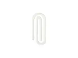 Clipe de papel em acrílico com clipes de papel para baixo em acrílico (formato normal, 3,3 x 7,6 x 0,4 cm)