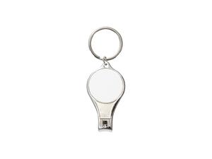 Sublimation Blanks Nail Clipper Keyring with Bottle Opener(3.6*6.4*1.8cm)