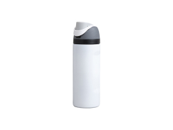 Engraving Blanks 16oz/500ml Powder Coated Stainless Steel Water Bottle with Flip One Touch Portable Lid