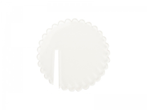 Sublimation Blanks Acrylic Drink Tags (φ5*0.4cm,Wavy Shape)