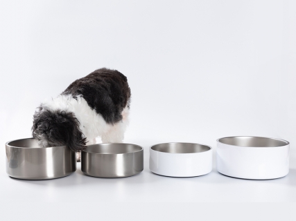 32oz/960ml Sublimation Blank Stainless Steel Dog Bowl (Silver)