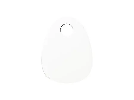 Sublimation Blanks Hardboard Name Tag (6.5*5*0.3cm,Egg Shape)