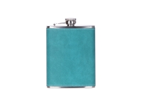 Sublimation 8oz/240ml Stainless Steel Flask with PU Cover (Green)