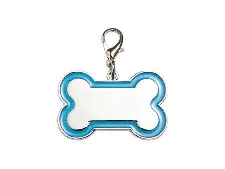 Engraving Dog Tag(Blue Edge, 3*4.5cm)