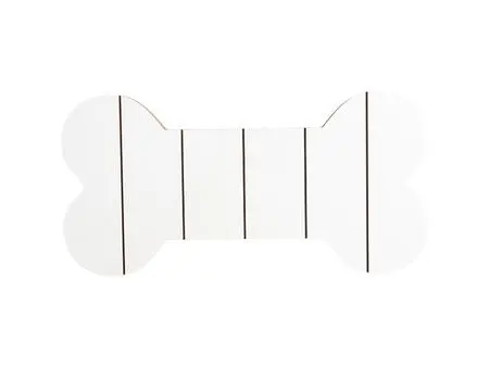Sublimation Blanks Bone Shaped MDF Sign w/ Stripes (25.4*12.7*1.5cm)