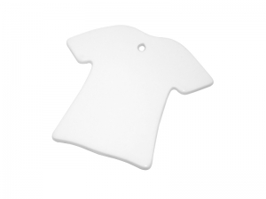 Sublimation T-shirt Shaped Ceramic Ornament