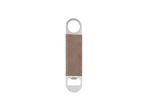 Sublimation PU Stainless Steel Bottle Opener (Gray, 17.7*4cm)