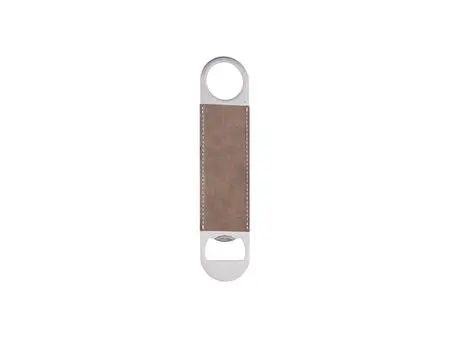 Sublimation PU Stainless Steel Bottle Opener (Gray, 17.7*4cm)