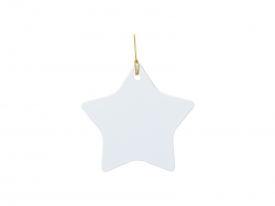 Sublimation Blanks Plastic Star Ornament(7.9*7.9cm)