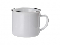 Caneca Esmalte de cerâmica (Preto)