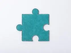 Posavasos Puzzle PU (Verde, 12*12cm)