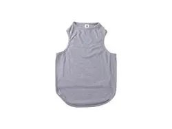 Sublimation Dog Top Tank T-Shirt  L(Gray)